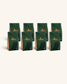 Koffie Cadeaupakket – 8 x 250g Oegandese Specialty Koffie | Kerst & Relatiegeschenk